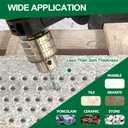 Porcelain Tile Diamond Drill Bits - Dry Diamond Hole Saw Set for Ceramic Marble Granite Stone,Diamond Core Drill Bit Kit Quick Change Shank Fixed on Drills,No.K2(5pcs 8mm)