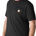 Carhartt Mens Loose Fit Heavyweight Short-Sleeve Pocket T-Shirt (Large, Black)