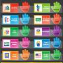 ABCxGOOD Helping Hands Pocket Chart,Classroom Jobs and Management Pocket Chart, Preschool Classroom Must Haves Supplies, Great for Classroom Homeschool. (Black) (Black, 29"*20.5")