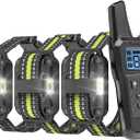 Dog Shock Collar 3 Pack - Dog Training Collar with Remote IP65 Waterproof E Collar for Dogs Training with Shock Vibrate Beep and Light Modes for Small Medium Large Dogs (Black)