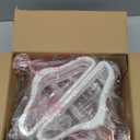 HOUSE DAY Velvet Baby Hangers for Closet, Kids Hangers Velvet 60 Pack, Non Slip Toddler Hanger 11.8 Inch, Durable Childrens Hanger for Newborn Baby Clothes- White