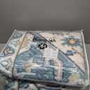 VK VK·LIVING Machine Washable Rug 9'x12' Vintage Design Washable Area Rugs with Non Slip Rugs for Living Room Bedroom Traditional Woven Carpet Stain Resistant Home Decor Boho Rug, Green&Beige