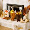 3 Pcs Thanksgiving Highland Cow Stuffed Animals 11 Inches Scottish Highland Cow Plush Cute Cattle Plush with Pumpkins Sunflowers and Bells for Birthday Party Gift Fall Harvest Home Decor