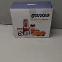 Ganiza 900W Blenders for Shakes and Smoothies, 15-Piece Personal Blender and Grinder Combo for Kitchen, Smoothies Maker with 4 BPA-Free Portable Cup, Nutritious Recipe Red