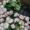 Set of 2 Pre-Made Artificial Potted Flowers for Outdoors