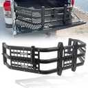 Trumgeta Truck Bed Extender w/MOLLE Panel & Flagpole Holder, 54"-61" Adjustable