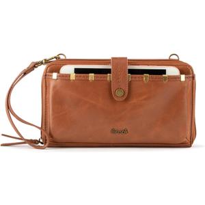 The Sak Iris Smartphone Crossbody Purse - Women's Cellphone Bag & Wallet For Everyday - Convertible Wristlet With Zipper, Tobacco / Leather The Sak Iris Smartphone Crossbody Purse - Women's Cellphone Bag & Wallet For Everyday - Convertible Wristlet With Zipper, Tobacco / Leather