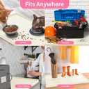 Sdpeia Under Sink Mat 19"19" Waterproof Silicone Cabinet Liner & Sink Protector for Kitchen & Bathroom, Multi-Purpose Organizers Tray for Pets, Laundry, Cat Litter Mat (Cream)