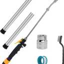 6 Pack RV Water Heater Anode Rod with Flush Wand Hex Wrench Socket Set, 2Pcs 9.25"L x 3/4"NPT Thread Magnesium Rods for Suburban, Mor-Flo, RV Water Heater Flush Wand for Cleaning Water Heater