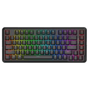 REDRAGON - K713 Wired Type-C/Wireless 2.4G/Bluetooth Mechanical Keyboard, 82 Keys, Linear Red Switch - Black