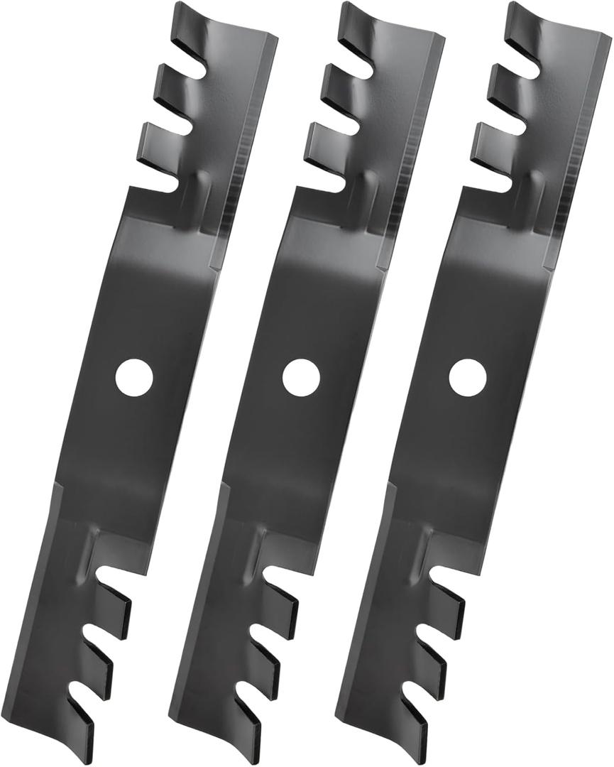 M115495 Mulching Blades Compatible with John Dee re 48" Deck, M113517 Gator Blades for John Dee re Scotts 48 in Mower 325 F510 GT242 GX345, Replace for M115328 M114581 M111522, 3 Pack