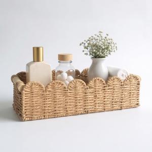 Toilet Paper Storage Basket for the Top of the Toilet Tank A Decorative and Functional Organizer Toilet Basket Tank Topper, Ideal for Bathrooms, Living Rooms, or Bedroom Countertops