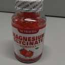 Magnesium Glycinate Gummies 1000mg with Magnesium L-Threonate,Chelated Magnesium Potassium Complex Supplement with VitD, B6, CoQ10, Calcium,Supports for Memory, Calm, Mood - 90 Gummies Strawberry