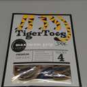 DOK TigerToes Premium Non-Slip Dog Socks for Hardwood Floors - Extra-Thick Grip That Works Even When Twisted - Prevents Licking, Slipping, and Great for Dog Paw Protection (Cool Caramel, Large)