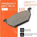 Disc Brake Pad Set Blue Semi-Metallic With Hardware HZ768 Compatible With Select Volkswagen Beetle, Golf, Golf City, Jetta, Jetta City; FRONT