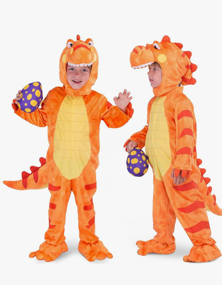 Spooktacular Creations Halloween Dinosaur Costume Kids, T-Rex Costume Toddler with Egg for Baby Child Halloween Dressup Party 18-24 Months 