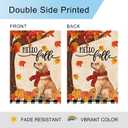 DLZDN Hello Fall Dog Garden Flag Golden Retriever Pumpkins Flag 1218 Inch Double Side Vertical Burlap Farmhouse Yard Sign Autumn Seasonal Outdoor House Decoration