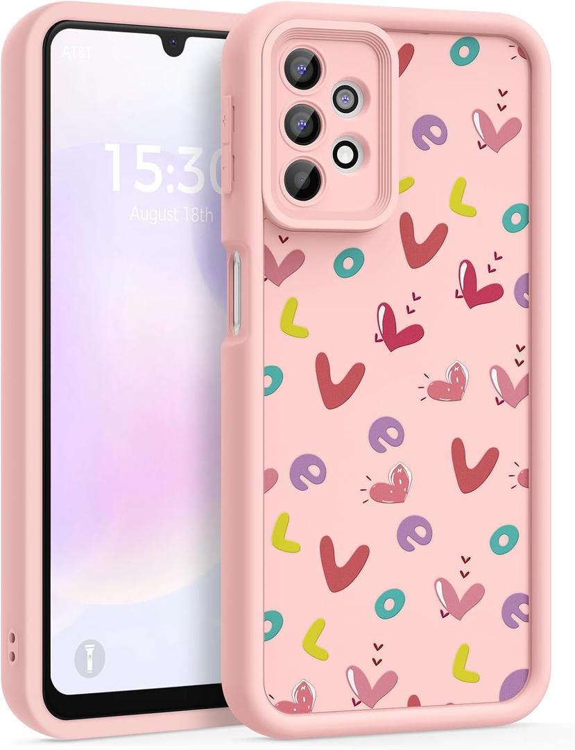 Case for Samsung Galaxy A32 5G, Silicone Shockproof Cover Women