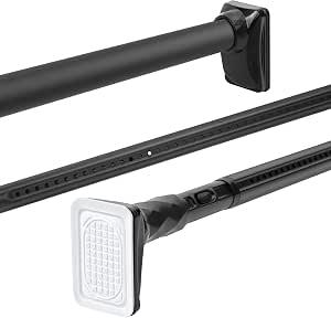TITIROBA Tension Rod, Strong, Extendable, 5.9 - 8.9 ft (1.5 - 2.2 m
Monoho Rod, Drying Rod, Suitable for Indoors, Windows, and Closets, No Drilling Required, Non-Slip Design, Easy Installation