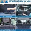 Dog Car Barrier for SUV Trunk Cargo Area, Foldable & Adjustable Car Divider and Cargo Gate to Keep Dogs in Back (Patent Design)