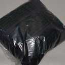 BORIFLORS Women's Sexy Ruched Bodycon Midi Dresses Elegant Mesh Long Sleeve Square Neck Ruffle Hem Cocktail Party Dress, Large, Black