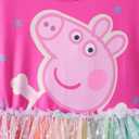 Peppa Pig Toddler Girls Dress for Summer Short Sleeve Stars Decoration Tutu Dresses for Birthday Party Tulle Princess Dress ROSEO Little Girls Size 3-4T