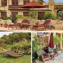 Classic Accessories Montlake Water-Resistant 54 x 18 x 3 Inch Outdoor Bench/Settee Cushion Slip Cover, Patio Furniture Swing Cushion Cover, Heather Henna Red, Patio Furniture Cushion Covers