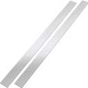 2 Pcs Stainless Steel Trim Strips 304 Brushed Stainless Steel Metal Finishing Sheet Metal Gap Strip Filler Trim for Kitchen Tools(2 x 30 Inch, Silver)