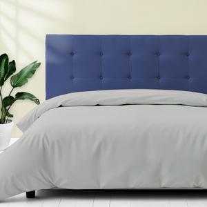 100% Egyptian Cotton Duvet Cover Queen Size - Luxury 600 Series Refined Collection Full/Queen Soft Cooling Sateen Comforter Cover (1 PC, Silver), Zipper Closure & 7 Corner Ties