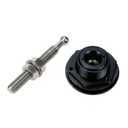 Modengzhe 2 Pcs 2.45-Inch Quick Release Push Button Hood Pins, Quick Latch and Release Engine Bumper Hood Lock Pins for Racing Cars