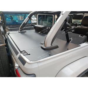 JOYTUTUS Trunk Security Deck Enclosure for 2018-2023 Wrangler JL 4-Door | Molle Panel | No-Drill Theft-Proof Storage Cover, Does Not Fit Trunk-Mounted Subwoofer