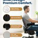 Elevate Series by Everlasting Comfort Office Chair & Wheelchair Arm Pads - Memory Foam ArmRest Covers for Desk, Gaming Chair, Arm Pillow Seat Cover Cushions & Protectors to Relieve Pressure for Elbows