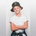 Harry Potter Bucket Hat for Kids, Boy, Girl Sun Hat Ages 4-7, Big Kids 7-14 Years 100% Cotton for Summer Teen Youth Beach Hat (Gray)