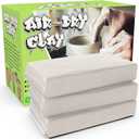 Premium Air Dry Clay for Kids - Natural Modeling Pottery Clay for Wheel, 3.3lbs Kids Arts & Crafts Supplies for School Classrooms, Easter Gifts Toy for Kid, White