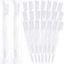 200 Pack Individually Wrapped Disposable Toothbrush Bulk Single Use Toothbrush Travel Toothbrushes Disposable Soft Bristle Adult Toothbrush Manual Tooth Brush for Women Men Hotels Guest Rooms, White