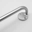 Blackout Curtain Rod 120-150, 3/4 Inch Curtain Rods for Windows Adjustable, Wrap Around Heavy Duty Telescoping Curtain Rods for Bedroom, Living Room, Silver