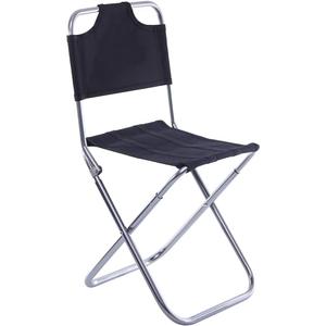 Lightweight Outdoor Foldable Fishing Chair with Backrest Portable Aluminum Camping Stool for Hiking Beach Garden