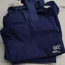 TOPDesign 6-Pack Canvas Tote Bags with Magnetic Snap, Reusable Grocery Shopping Bags, DIY Your Creative Designs (Blue)