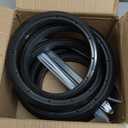 Wheelchair Rear Wheel Replacement Tire, 24 "X 1" Universal Flat-Free Polyurethane Tire,Equipped with installation tools, Wheelchair accessories for all brands(1 Pair) (Black)