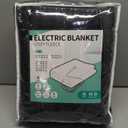 Electric Heated Blanket 72"x84" Full Size, Soft Coral Fleece with 4 Heating Levels and 10 Hours Auto-Off, Machine Washable, Cozy Plush Fabric for Home, Dark Gray (001-dark Grey)