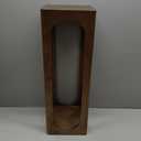 COVLON Drink Table, Soild Wood Small Space Side Table, Decorative End Table for Living Room,Badroom or Entryway Decoration, Natural Wood, Brown, 8 inches x 8 inches x 23 inches