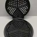 Mueller Heart Waffle Maker, 5 Belgian Waffle Iron, Adjustable Browning Control, Cool Touch Handle, Compact and Easy to Clean