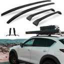 SNIXWOO Roof Rails & Cross Bars for Mazda CX5 CX-5, Easy Installation, No Drilling Required, Complete Set in Sleek Black (2017-2025)
