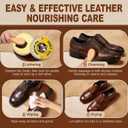 Leather Boot Care Kit, Mink Oil & Saddle Soap for Leather Cleaning & Leather Boots, 6-in-1 Leather Shoe Care Kit