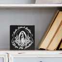 Our Lady of Guadalupe Wooden Signs Decor for Altar Living Room Bedroom Decoration Shelf, Religious Artwork for Farmhouse Decor, Gifts for Catholic Women Man -D07
