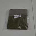 6 Pack Olive Green Cotton Linen Napkins with Fringe Green Cloth Napkins Set of 6 Boho Handmade Dinner Table Napkins for Wedding Bridal Baby Shower Tea Party, 17 x 17 Inches