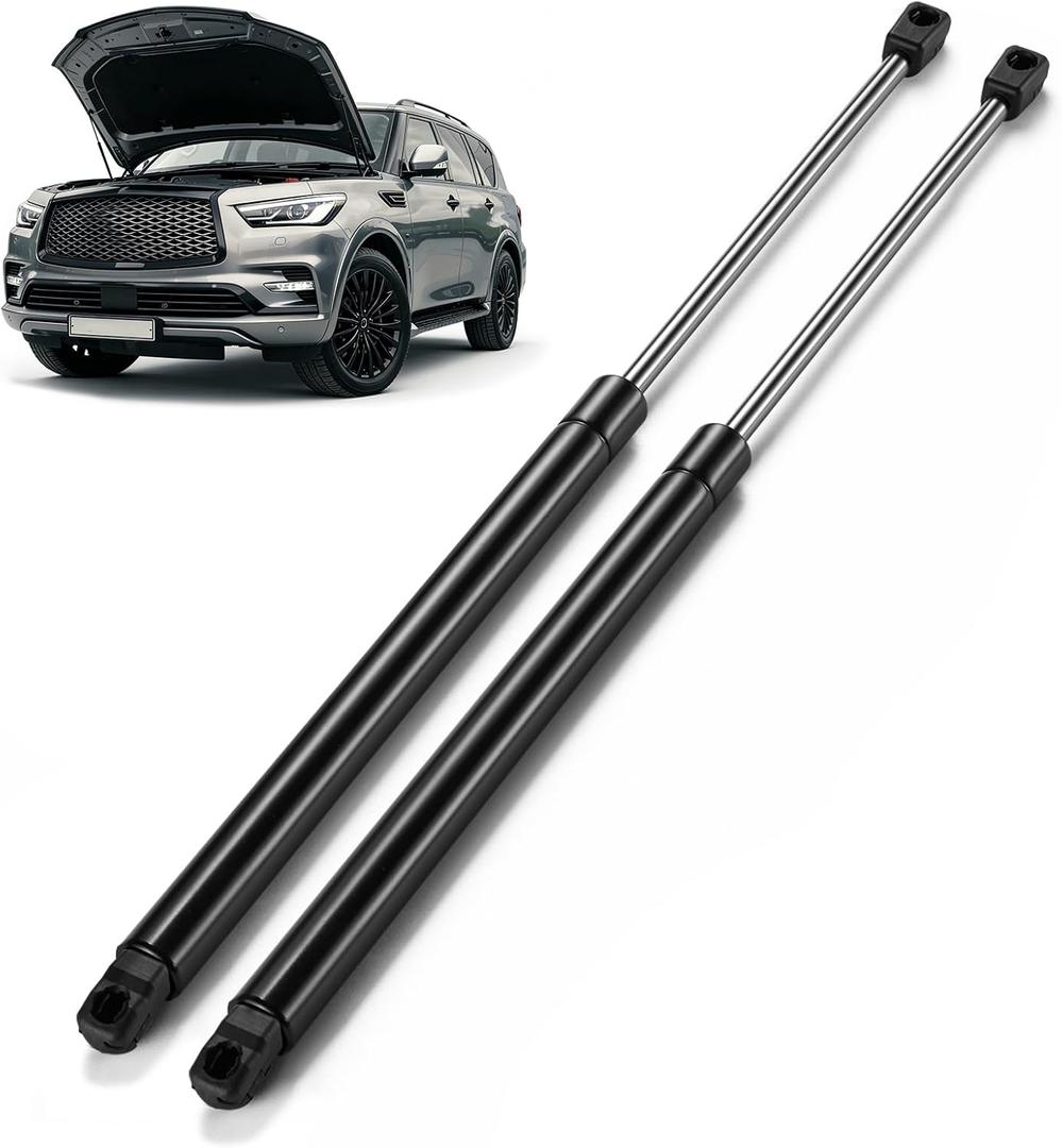 ARANA Hood Struts for Infiniti QX56 2011-2013, Front Bonnet Shocks Lift Support for 2014-2019 Infiniti QX80 Base/Limited/Perfection, Replacement OEM 654701LA0A 654711LA0A, 2 Pcs