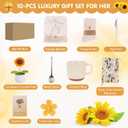 Get Well Soon Gift Baskets for Women Care Package for Women Sunflower Gift Basket Self Care Birthday Gifts Thinking of You Sympathy Gifts for Mom Sister Best Friend Wife Girlfriend