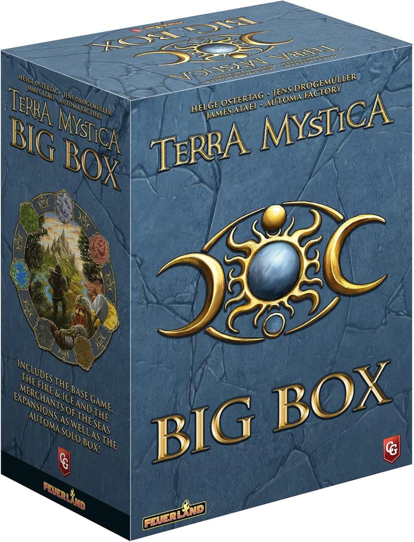 Capstone Games Terra Mystica Big Box Board Game for 2-5 Players - Strategic Fantasy Gameplay with Faction Powers, Land Development, Resource Management & Map Expansion - Ages 14+ | 60-150 Min Playtime