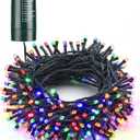 Flacchi Multi-Color Christmas Lights, 66 ft 200 LED Battery Operated String Lights Waterproof 8 Modes & Auto Timer Mini Lights for Xmas Decorations, Home, Party, Holiday Decor Outdoor Indoor